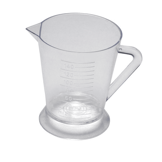 Vaso Graduado  Transparente 140 cc.