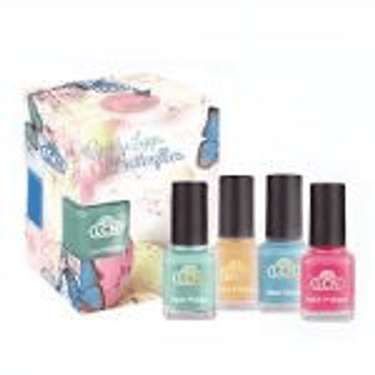 Esmalte LCN Set x 4 esmaltes,Candy & Butterflies