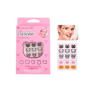 PARCHE ANTI GRANITOS ANIMALITOS 30 STICKERS- FLAMENCO