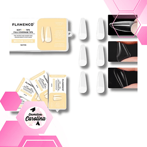 SOFT GEL FLAMENCO MEDIUM COFFIN 120 PCS