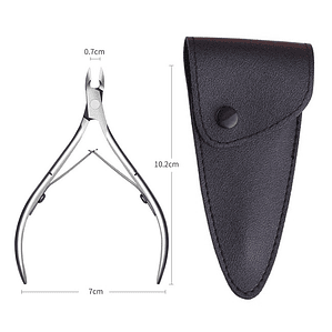 corta cuticulas acero con estuche