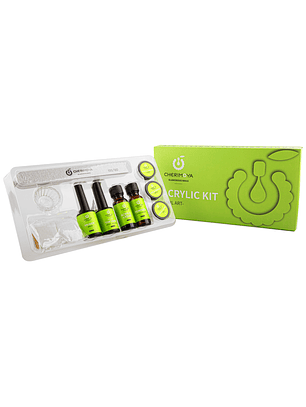 KIT UÑAS EN ACRÍLICO CHERIMOYA