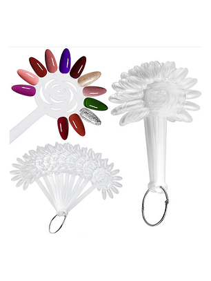 muestrario flor transparente para 120 colores