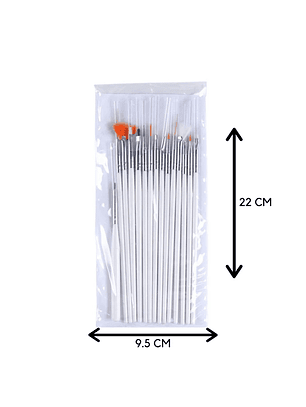 SET PINCEL PARA NAIL ART 