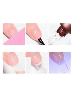 PEGAMENTO PARA UÑAS SOFT GEL FLAMENCO SOLIDO 30G