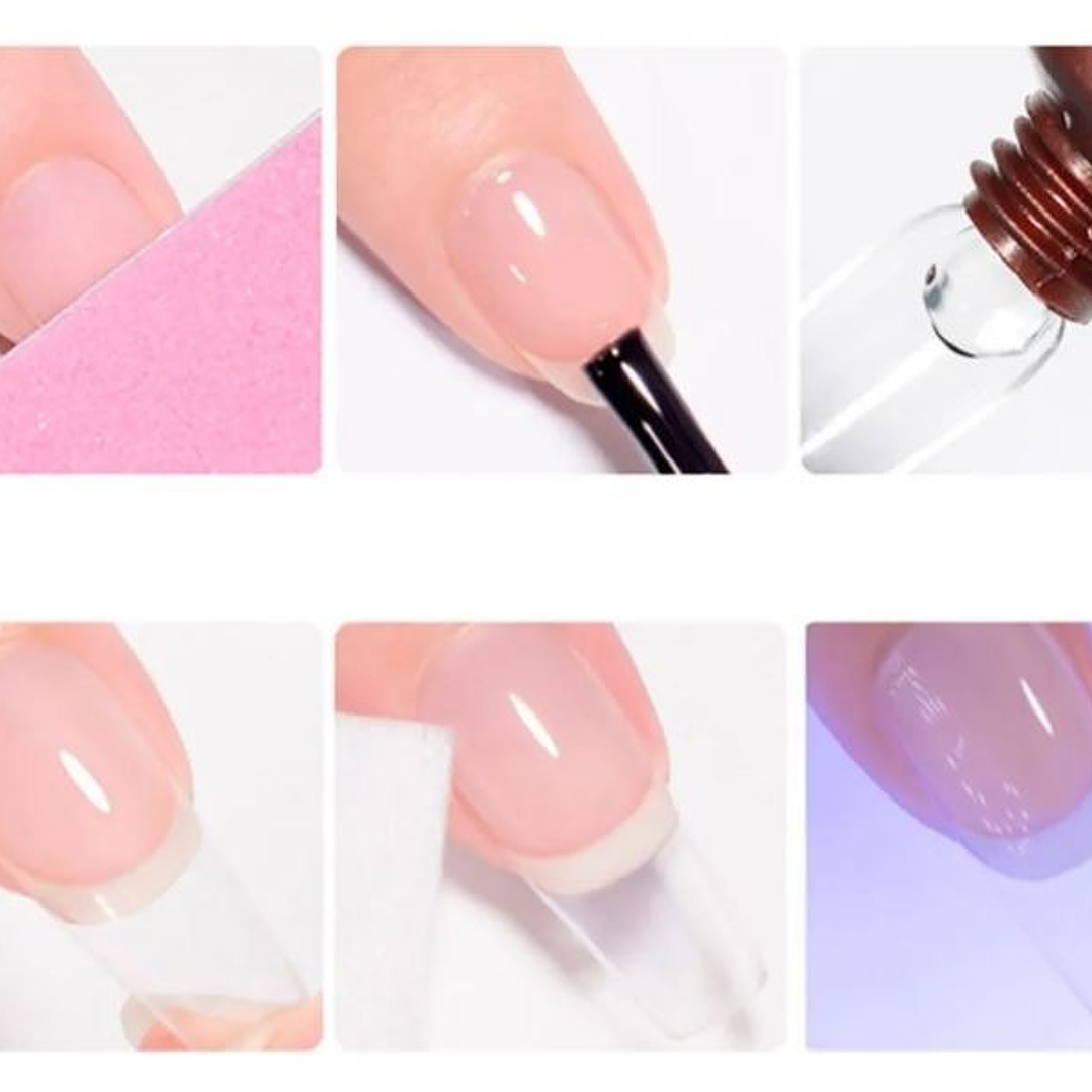 PEGAMENTO PARA UÑAS SOFT GEL FLAMENCO SOLIDO 30G 2