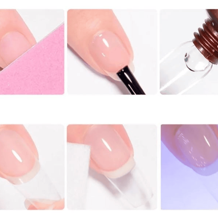 PEGAMENTO PARA UÑAS SOFT GEL FLAMENCO SOLIDO 30G 2