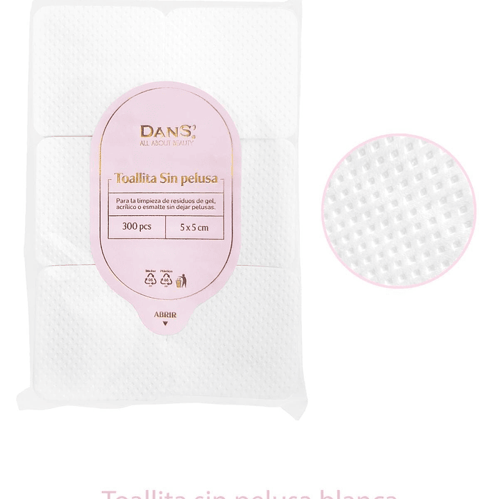 PAPEL SIN PELUSAS PARA PESTAÑAS O UÑAS 300 PCS DANS 1