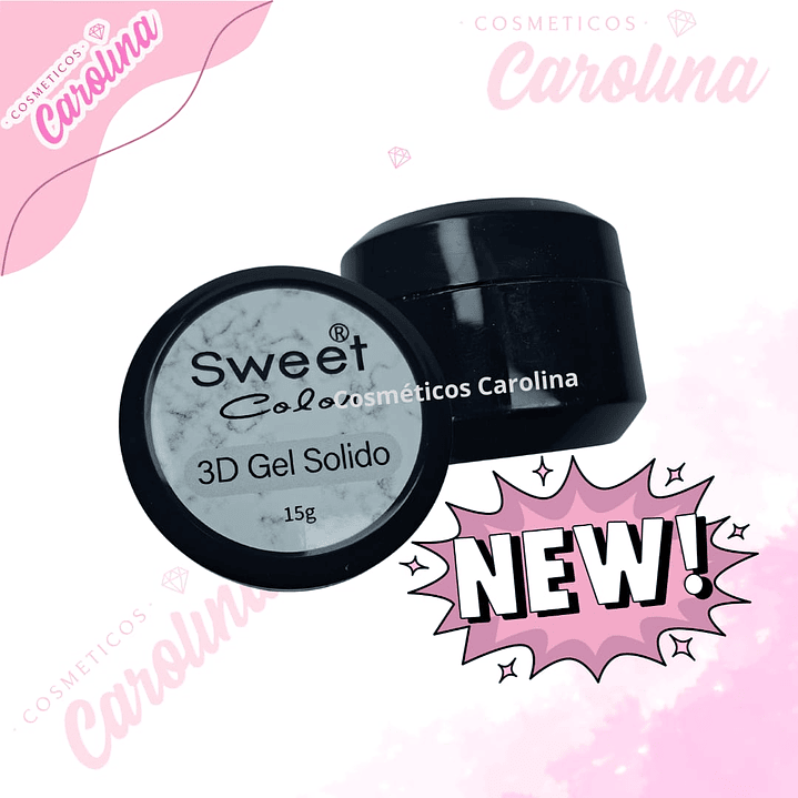 gel solido 3D color blanco 15 gramos  1