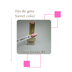 esmalte ojo de gato sweet color glass beads 5