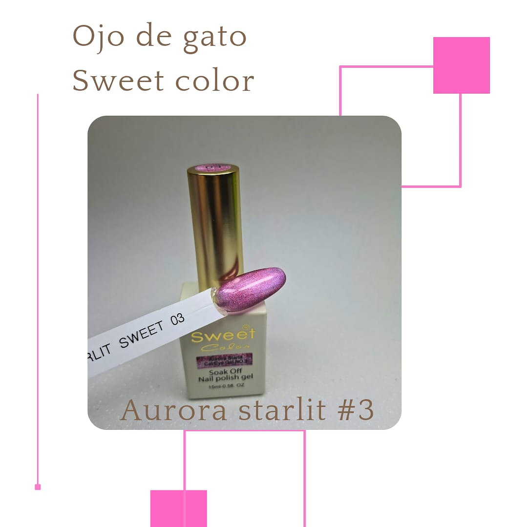 esmalte ojo de gato sweet color aurora starlit 3 1