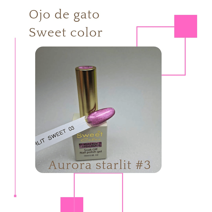 esmalte ojo de gato sweet color aurora starlit 3 1
