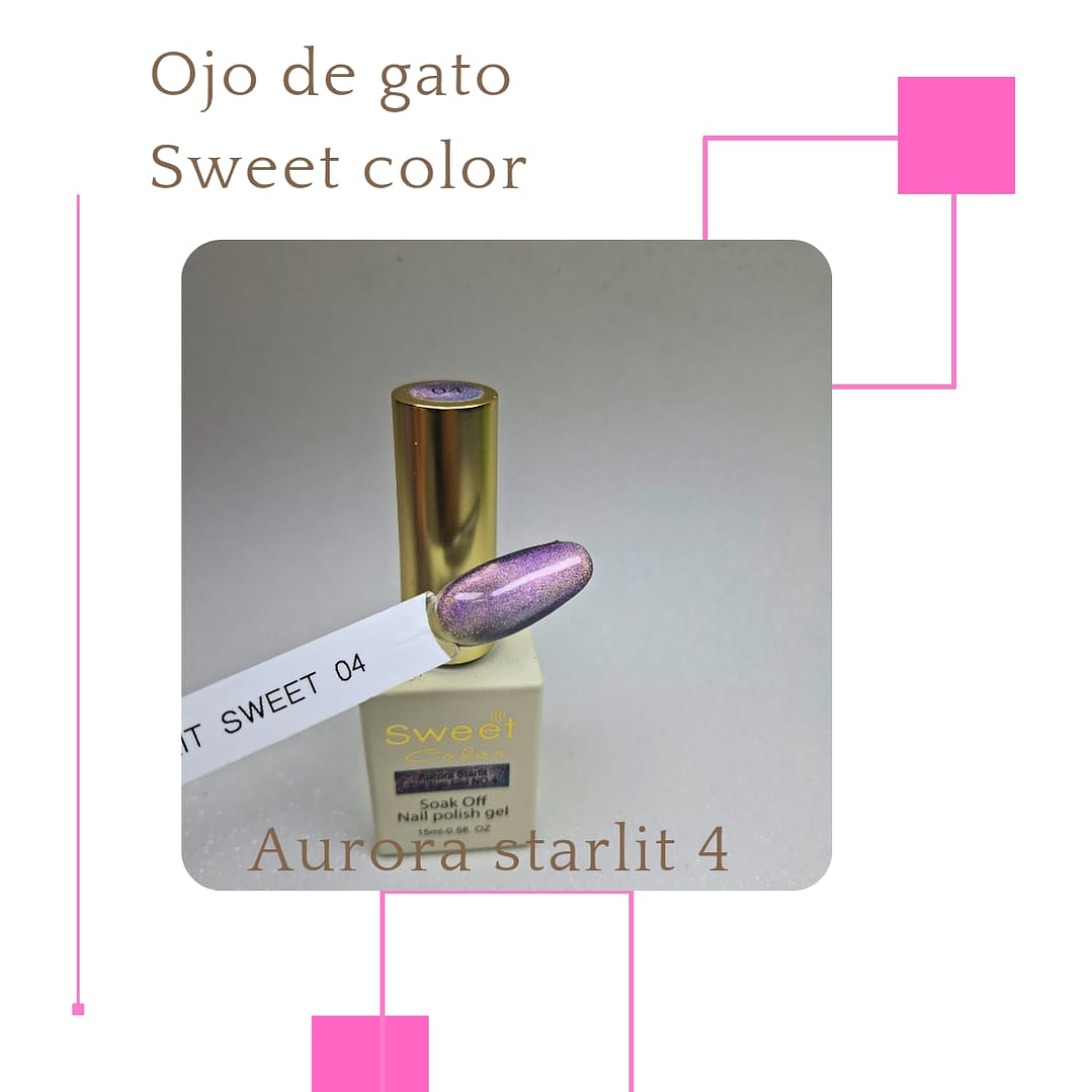 esmalte ojo de gato sweet color aurora starlit 4 1