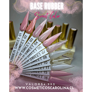 BASE RUBBER SWEET COLOR 15 ML