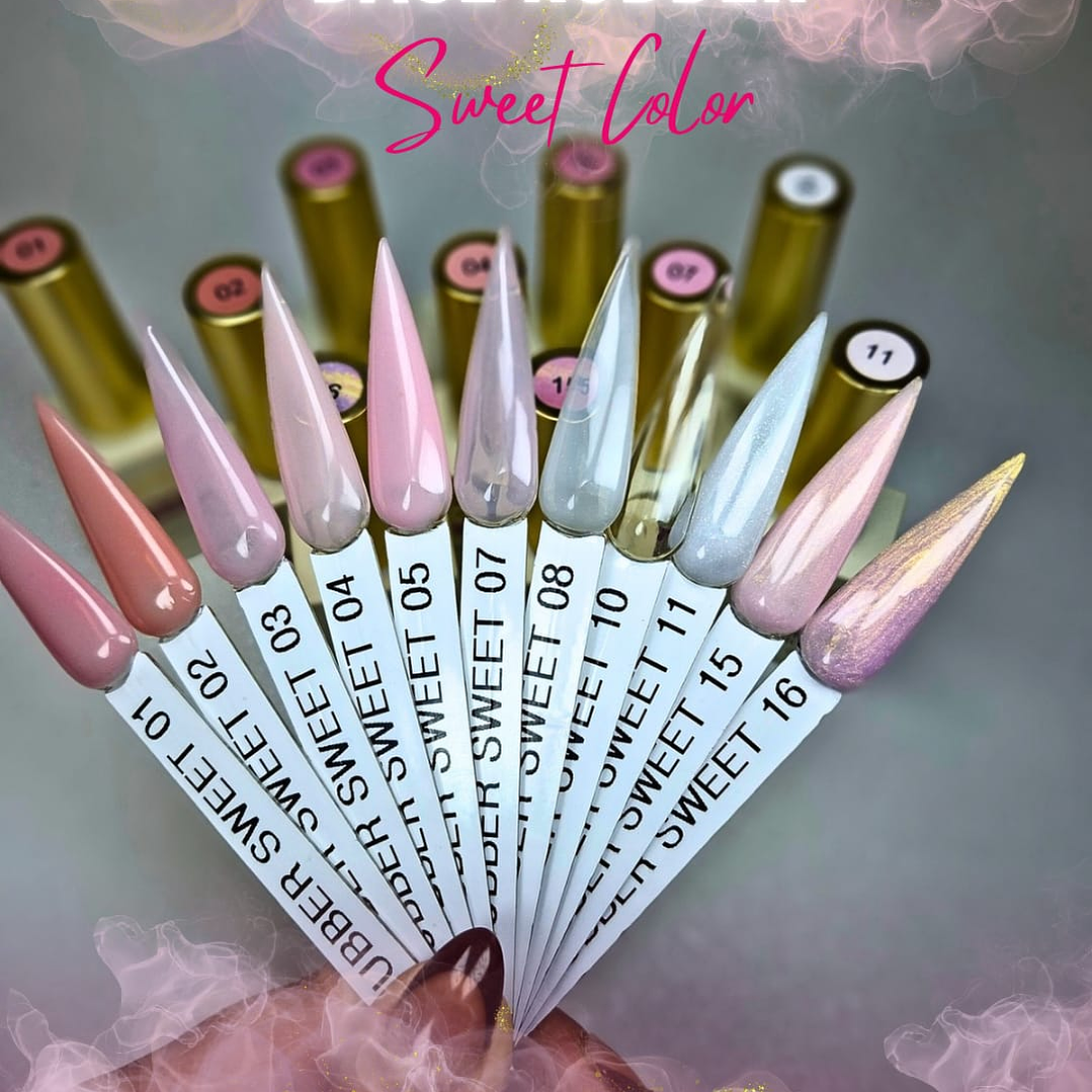 BASE RUBBER SWEET COLOR 15 ML 3