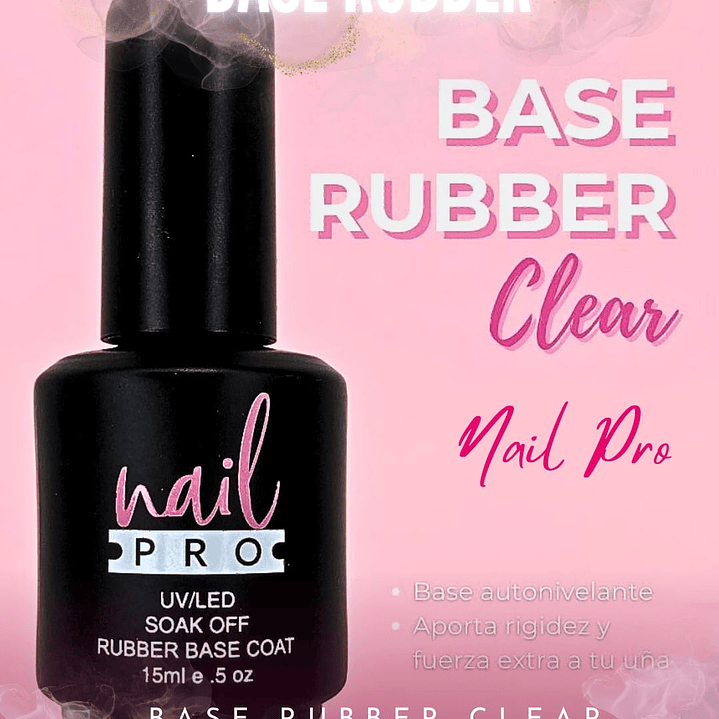 base rubber clear nail pro 15 ml 1