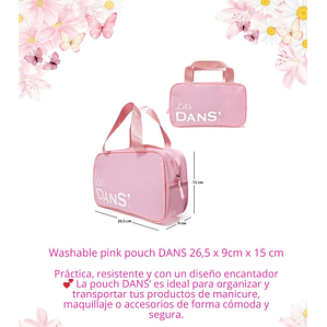 cosmetiquero pink pouch dans  