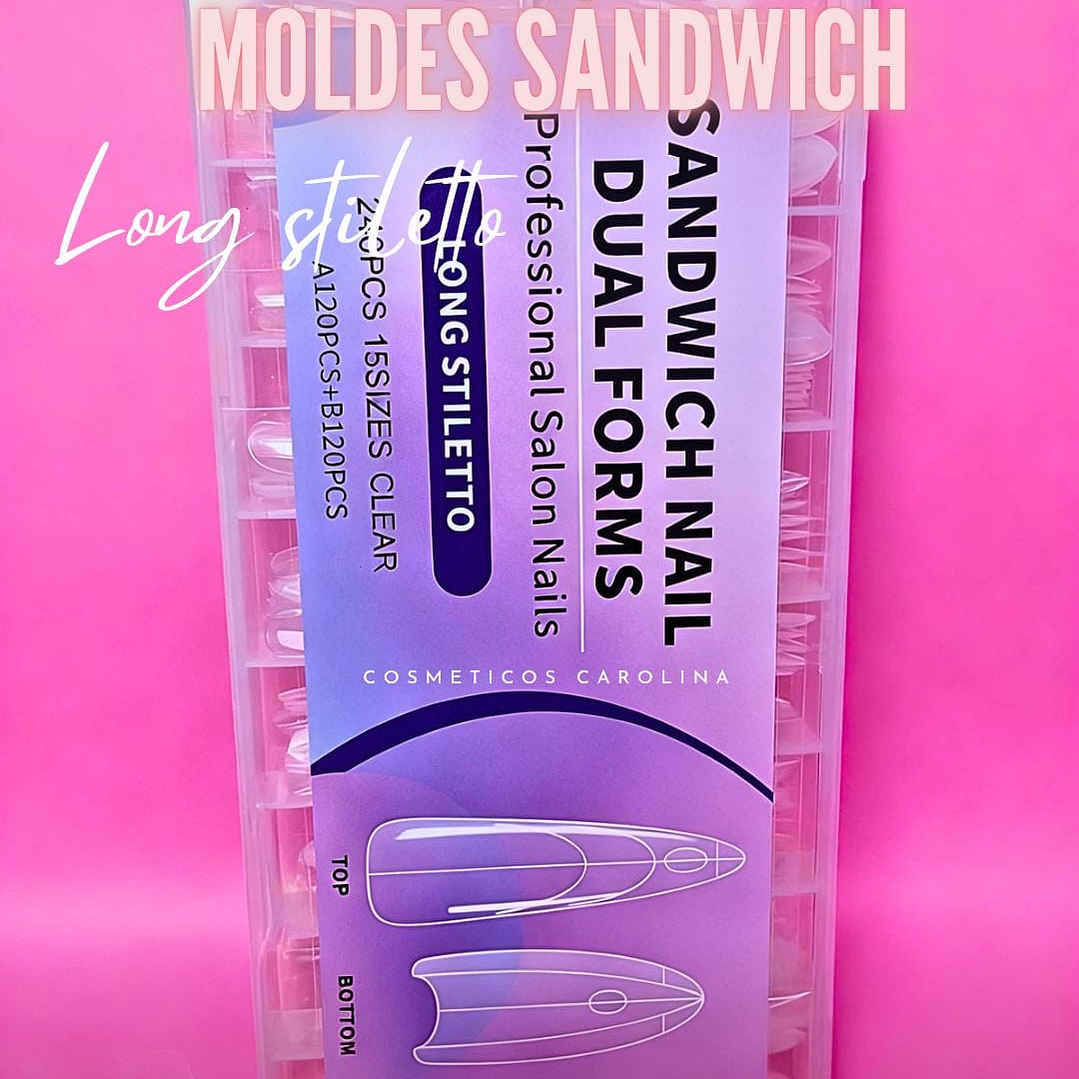 MOLDES DUAL SANDWICH LONG STILETTO 240 PCS 1