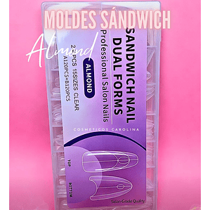 MOLDES DUAL SANDWICH ALMOND 240 PCS