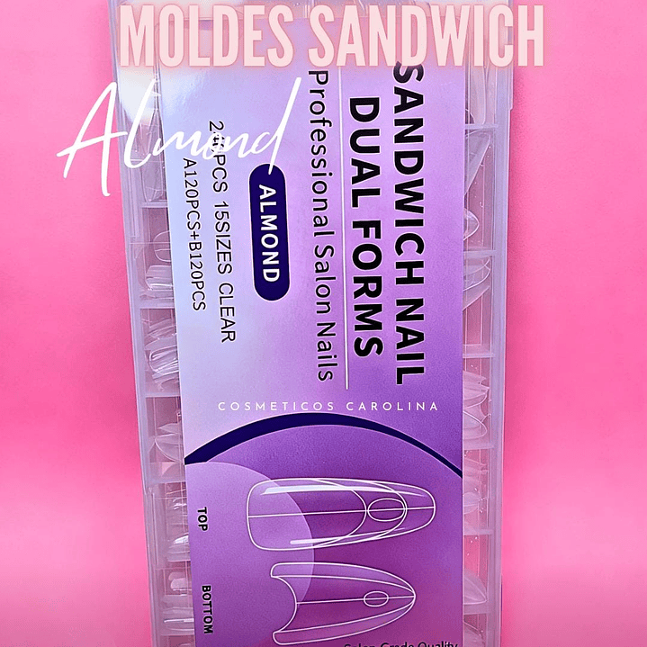 MOLDES DUAL SANDWICH ALMOND 240 PCS 1