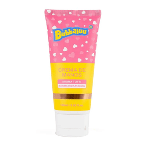 crema hidratante de manos bubbaluu frutilla