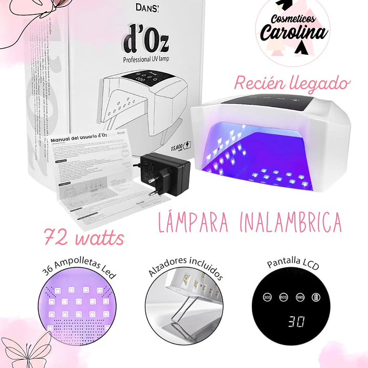 lampara inalambrica dans  72 watts  1
