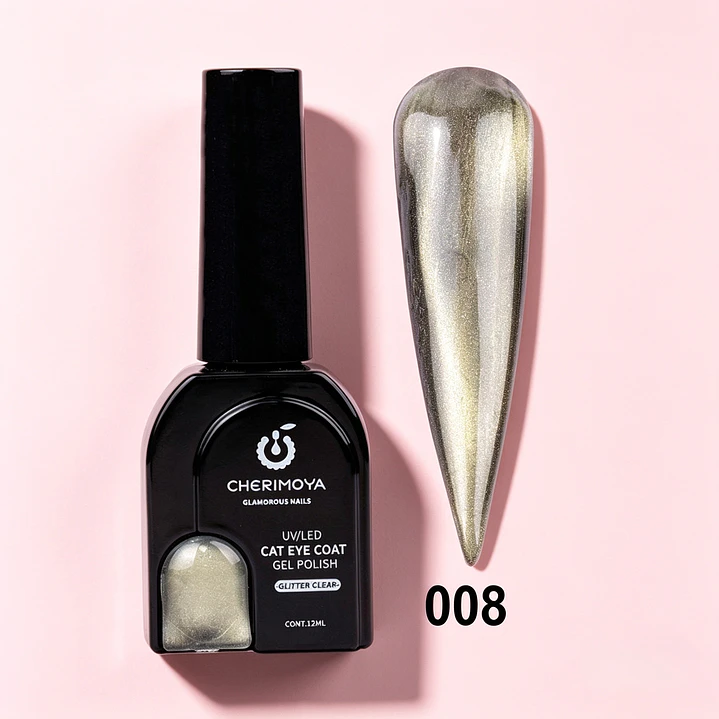 esmalte ojo de gato glitter clear 08 1