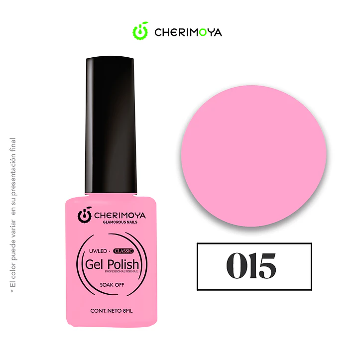 Esmalte cherimoya 015 8ml UV/LED 1