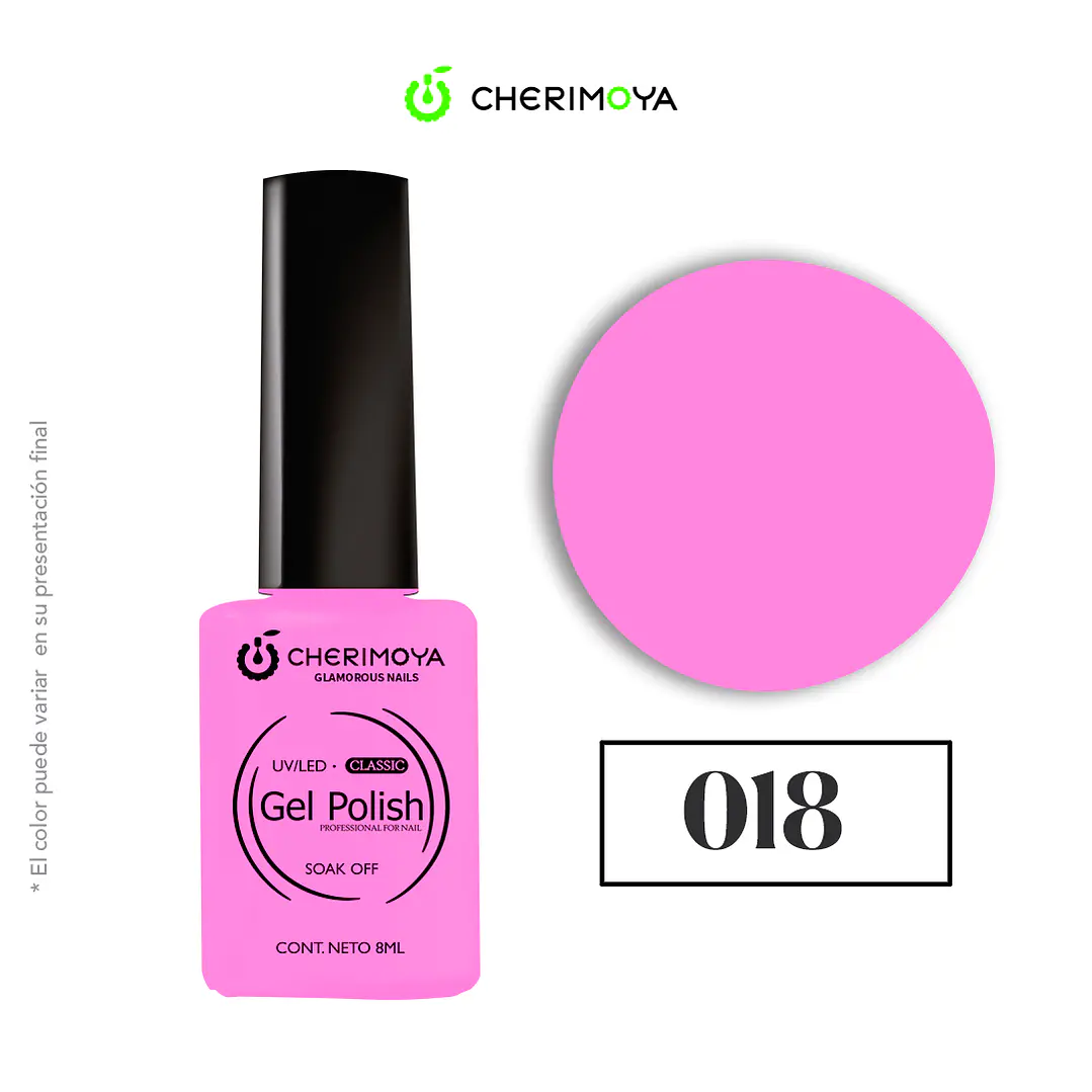 Esmalte cherimoya 018 8ml UV/LED 1