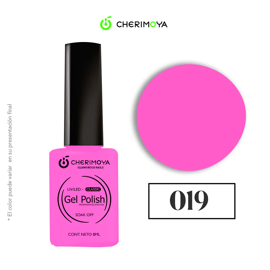 Esmalte cherimoya 019 8ml UV/LED 1