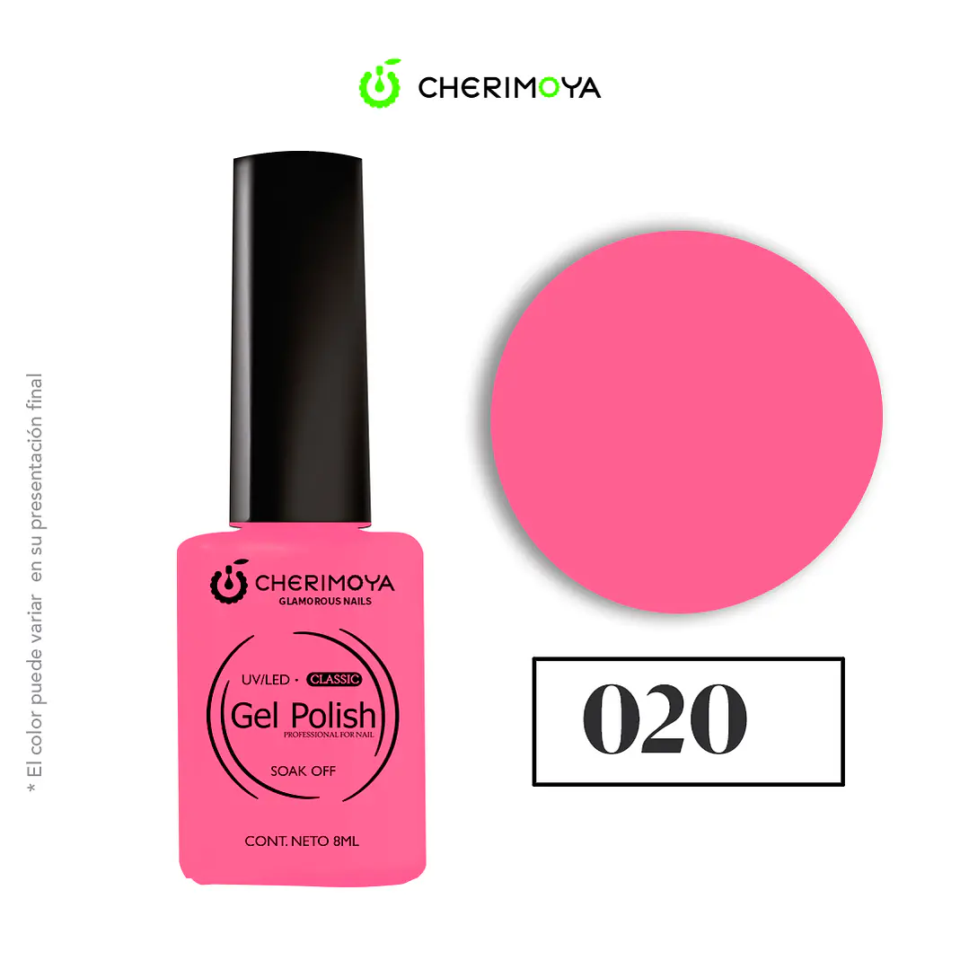 Esmalte cherimoya 020 8ml UV/LED 1