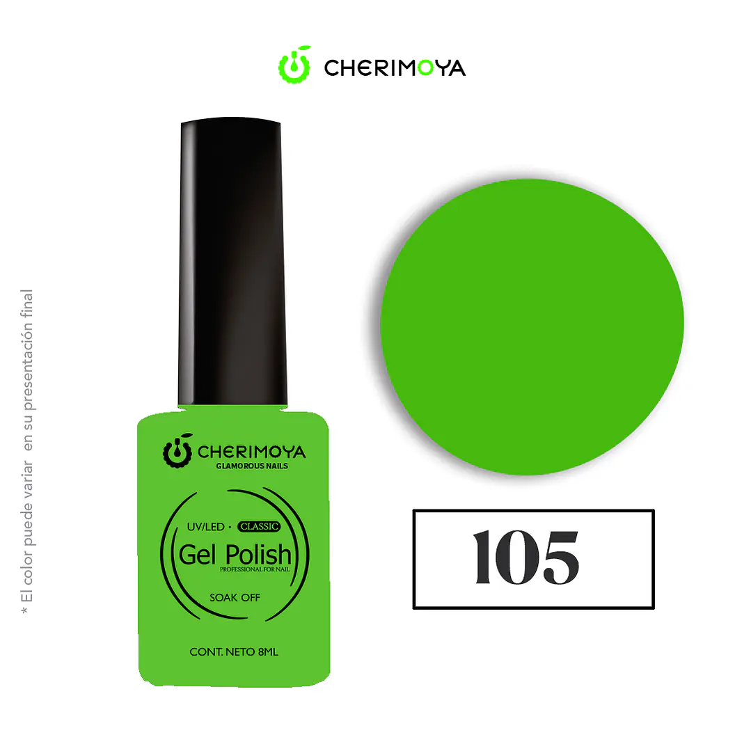 Esmalte cherimoya 105 8ml UV/LED 1