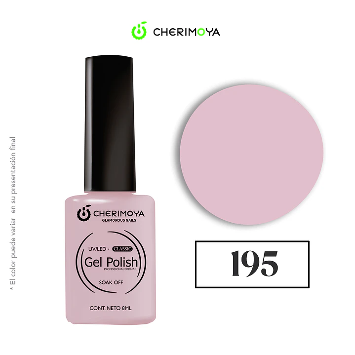 Esmalte cherimoya 195 8ml UV/LED 1