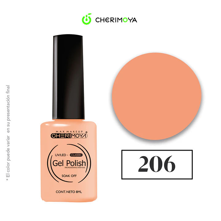 Esmalte cherimoya 206 8ml UV/LED 1
