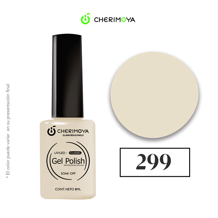 Esmalte cherimoya 299 8ml UV/LED 1