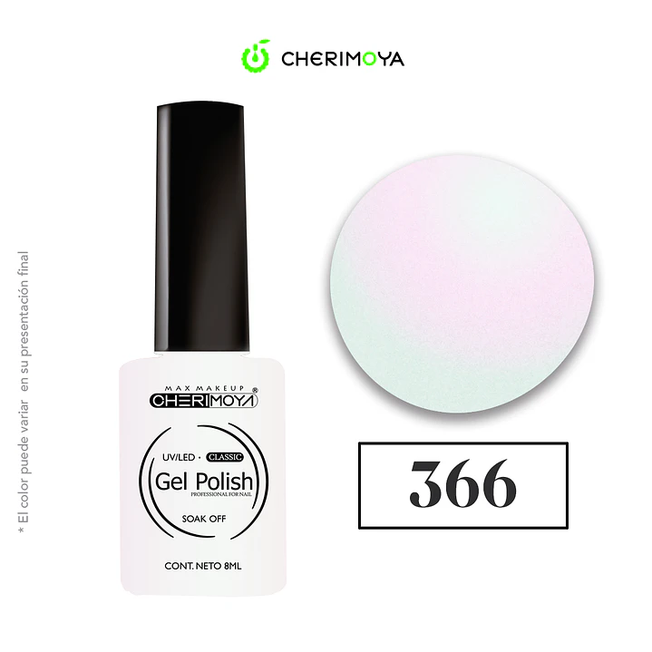 Esmalte cherimoya 366 8ml UV/LED 1