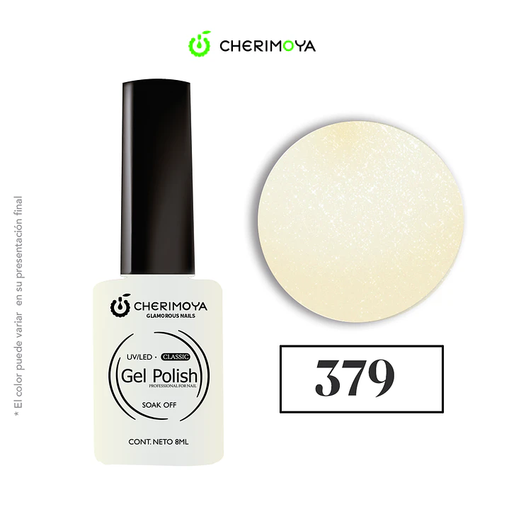 Esmalte cherimoya 379 8ml UV/LED 1