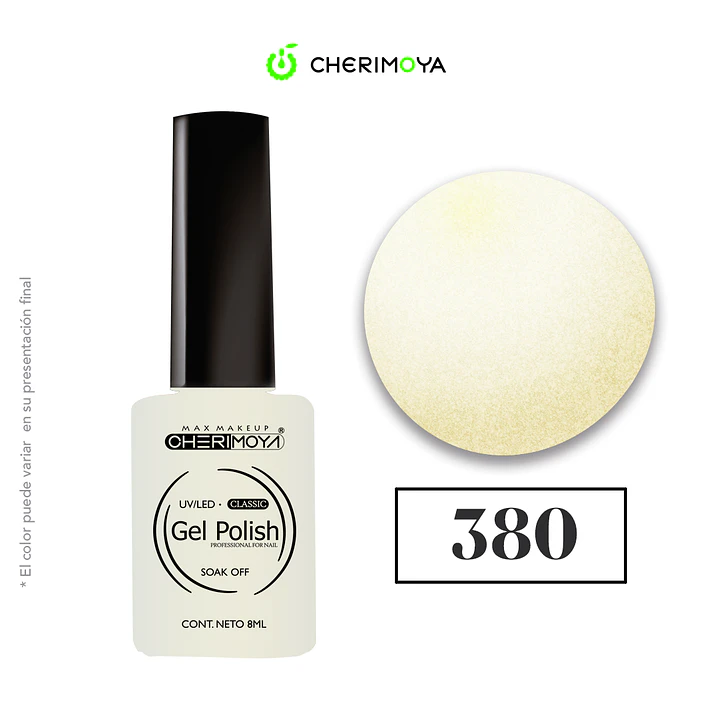 Esmalte cherimoya 380 8ml UV/LED 1