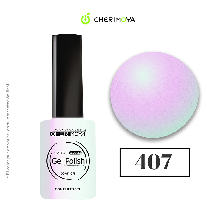 Esmalte cherimoya 407 8ml UV/LED 1