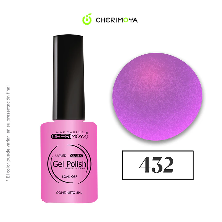 Esmalte cherimoya 432 8ml UV/LED 1