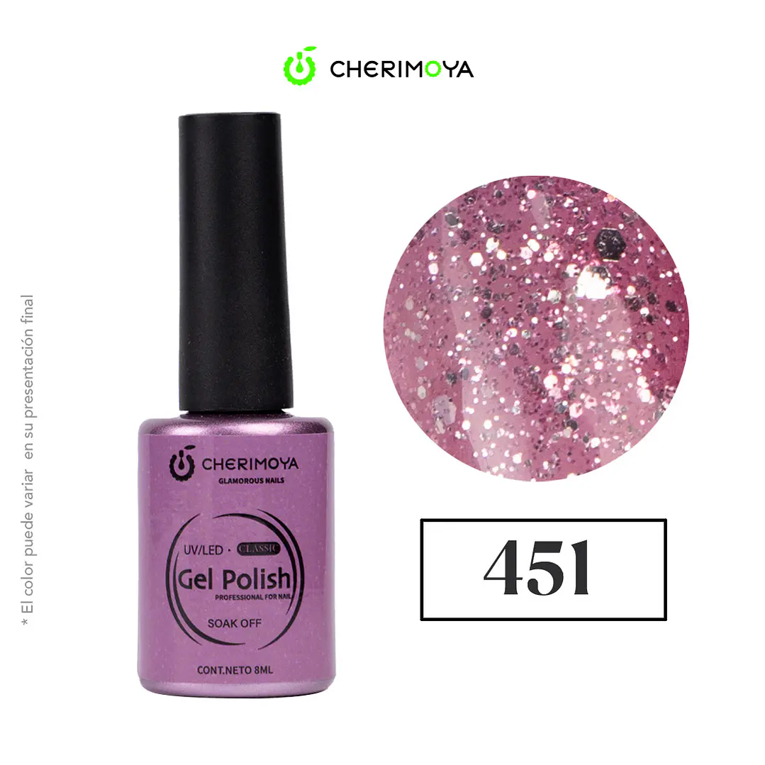 Esmalte cherimoya 451 8ml UV/LED 1