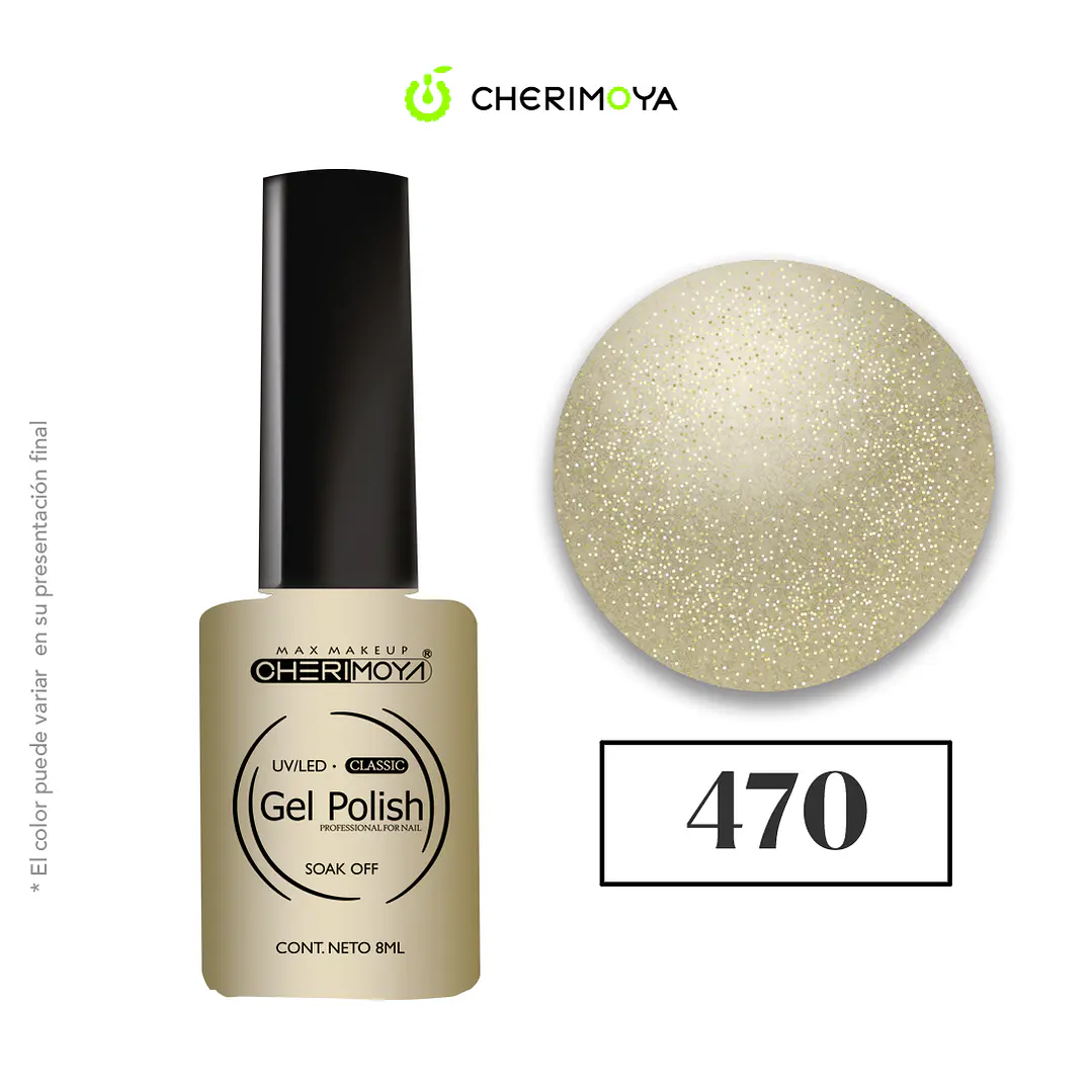 Esmalte cherimoya 470 8ml UV/LED 1