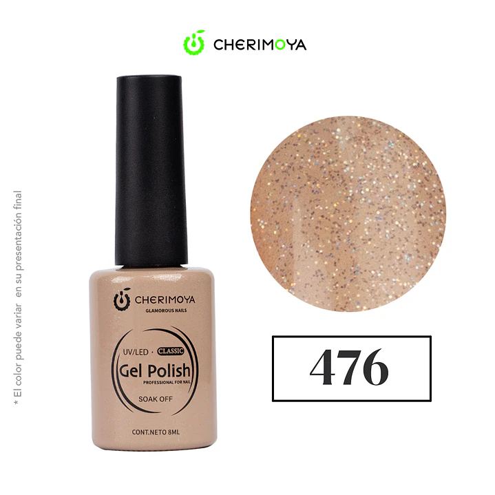 Esmalte cherimoya 476 8ml UV/LED 1