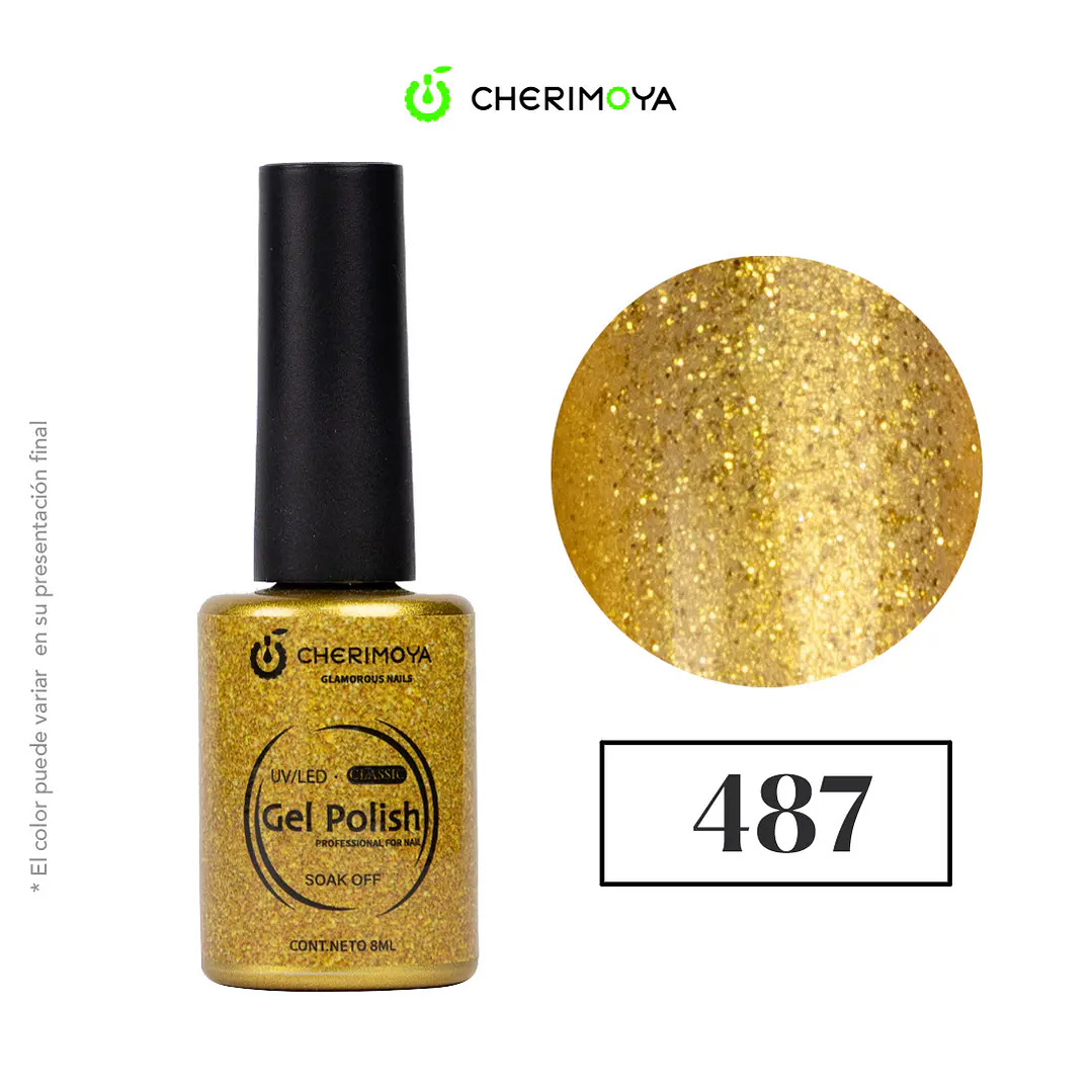 Esmalte cherimoya 487 8ml UV/LED 1