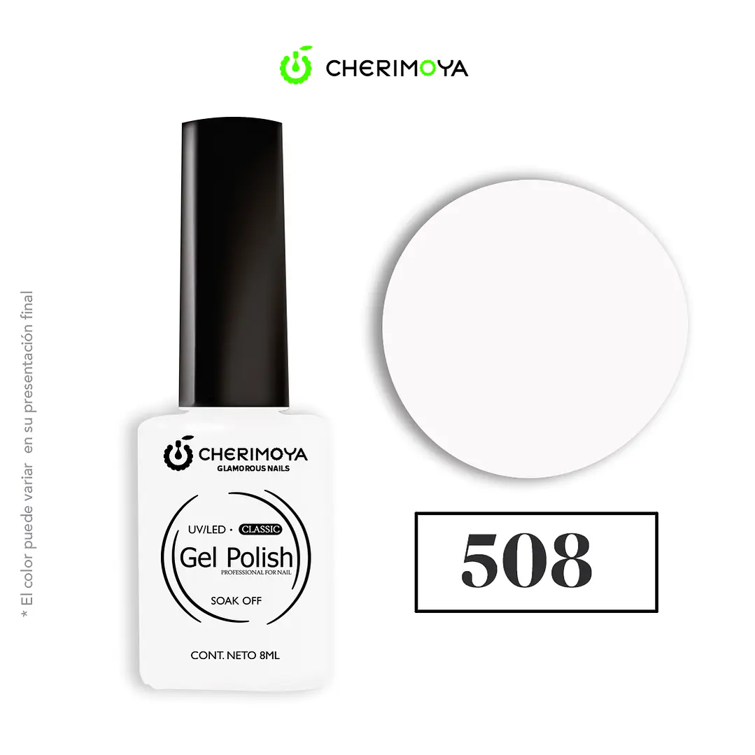Esmalte cherimoya 508 8ml UV/LED 1