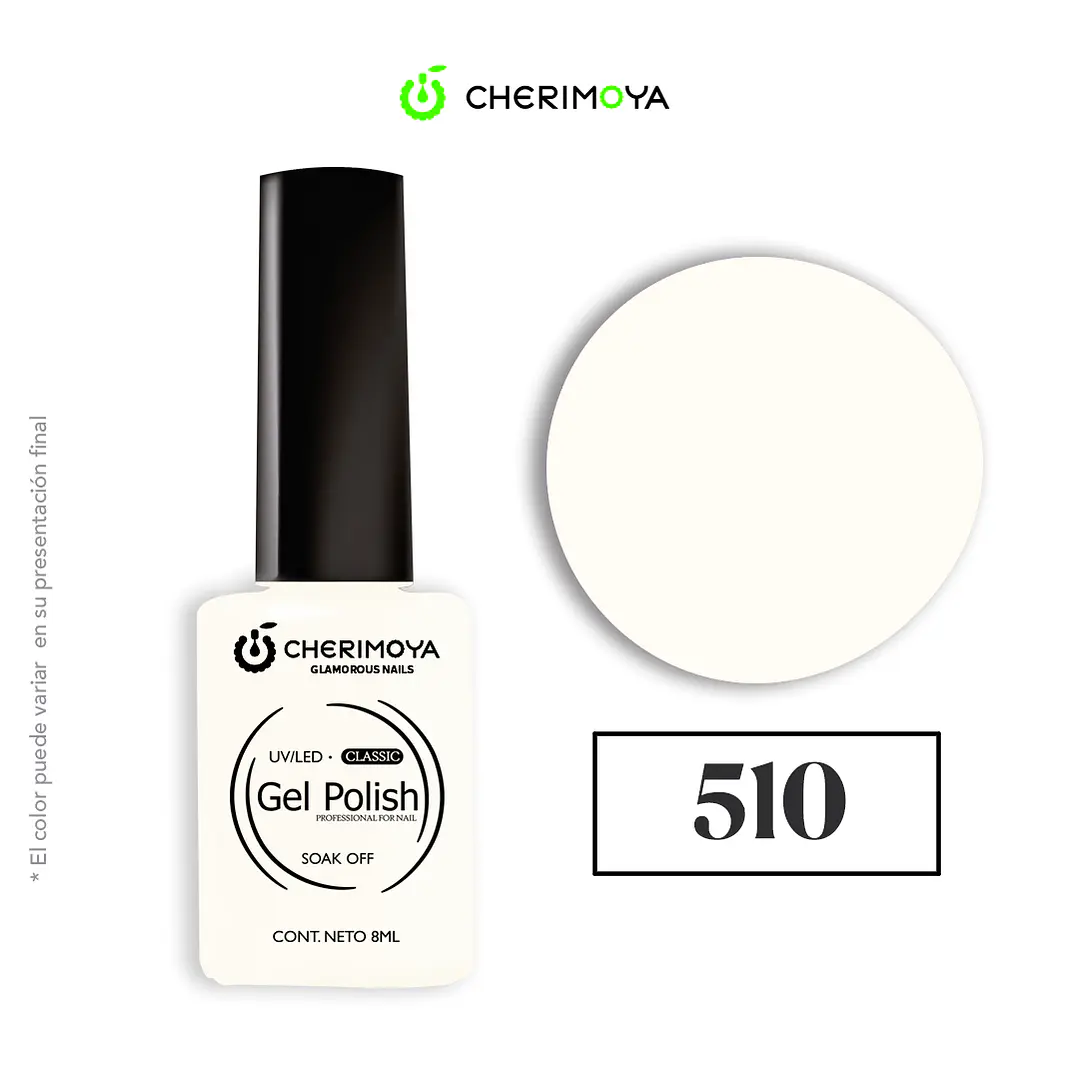Esmalte cherimoya 510 8ml UV/LED 1