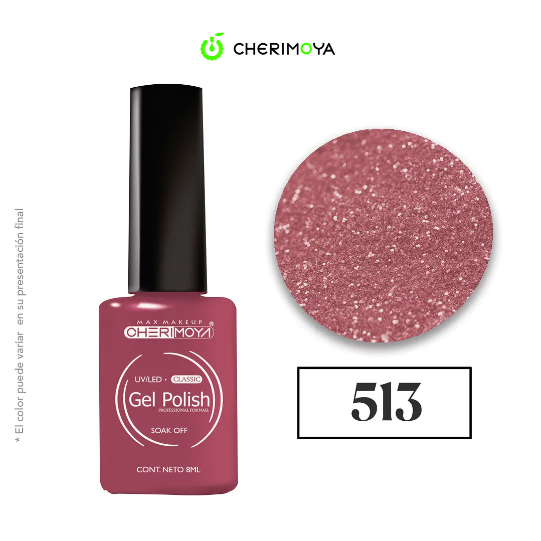Esmalte cherimoya 513 8ml UV/LED 1