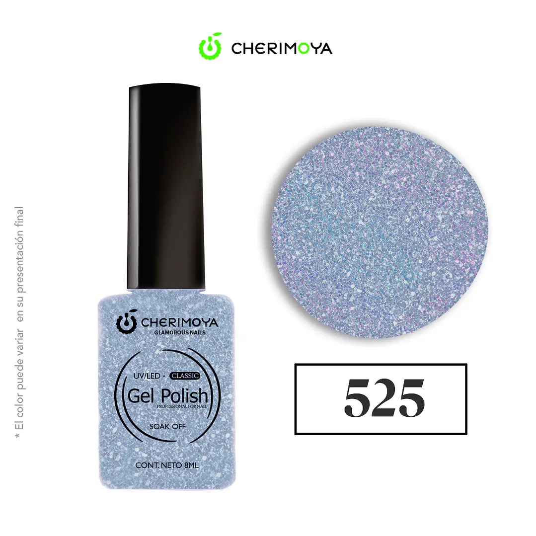 Esmalte cherimoya 525 8ml UV/LED 1