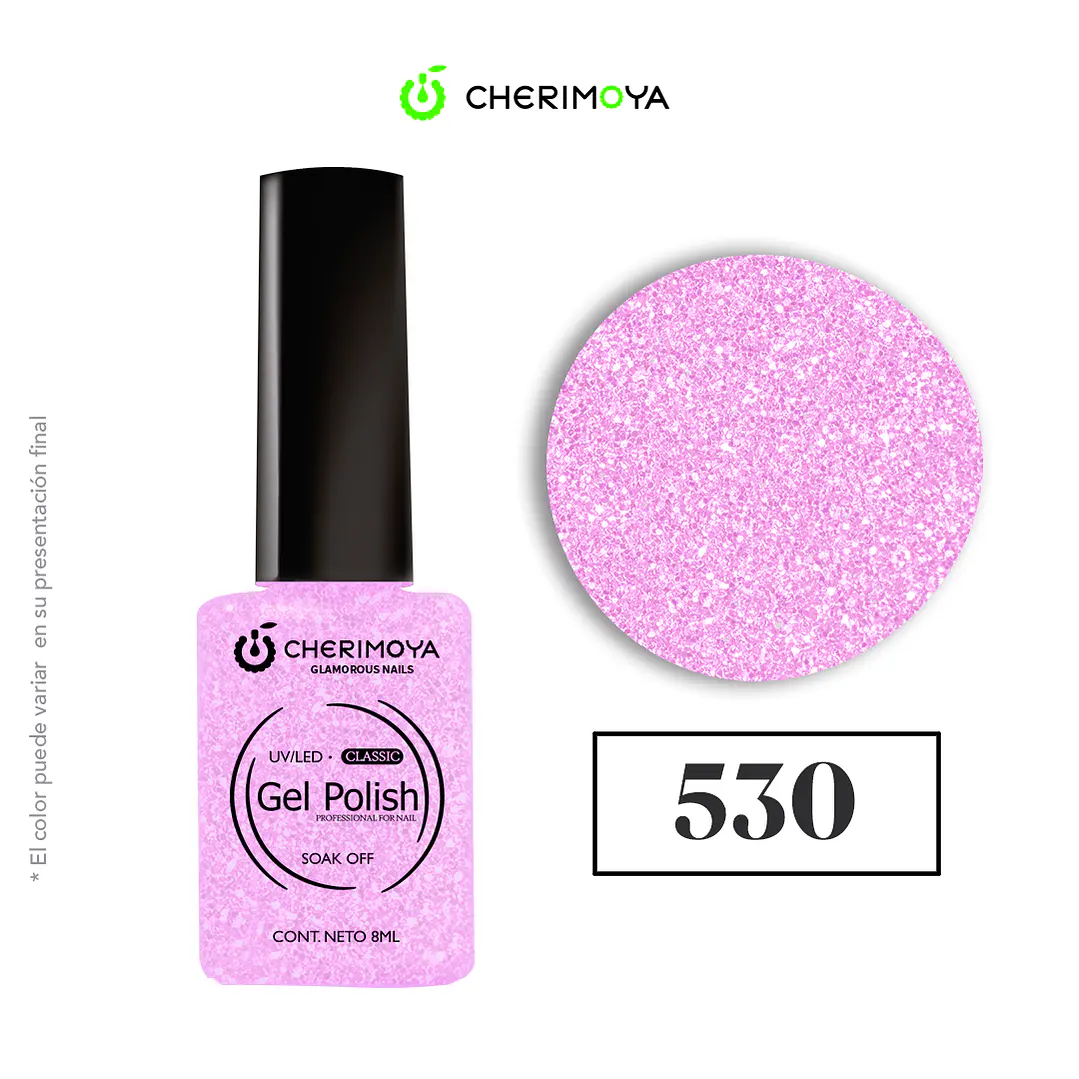 Esmalte cherimoya 530 8ml UV/LED 1