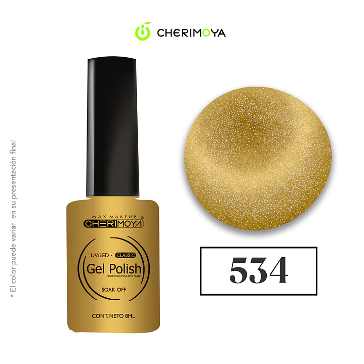 Esmalte cherimoya 534 8ml UV/LED 1